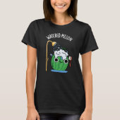 Watered Melon Funny Watermeloen Pun Dark BG T-shirt (Voorkant)
