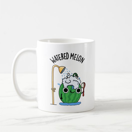 Watered Melon Funny Watermeloen Pun Koffiemok (Links)