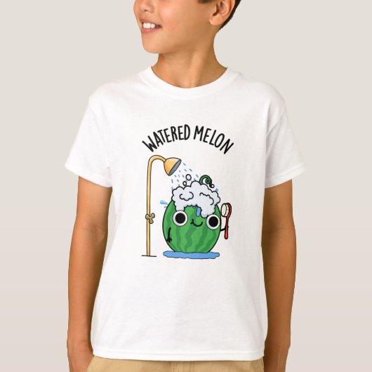 Watered Melon Funny Watermeloen Pun T-shirt (Voorkant)
