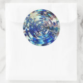 WATERELEMENT-rimpelpatroon Ronde Sticker (Tas)