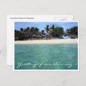 wateren rond het strand van puka briefkaart (Voorkant / Achterkant)