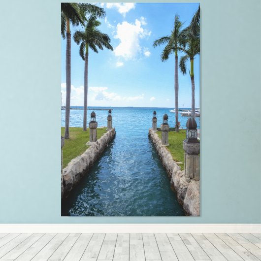 Wateren van Aruba Canvas Afdruk (Insitu (Houten vloer))