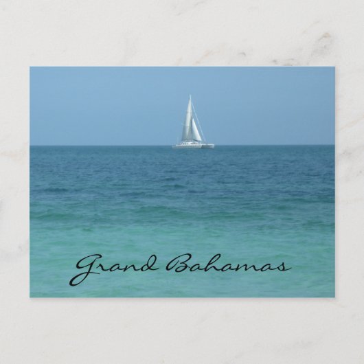 wateren van grand bahamas briefkaart (Voorkant)