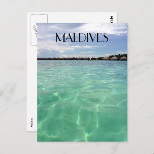 wateren van maldiven briefkaart (Voorkant / Achterkant)