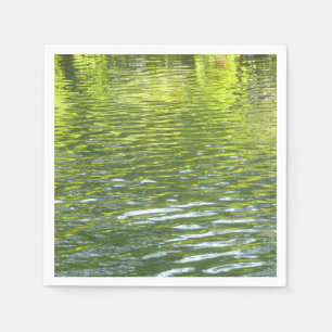 Wateren van Oak Creek Geel en Groen Natuur Foto Servetten