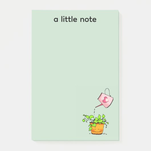 Waterende Liefde, Gelukkig Kamerplant Post-it® Notes (Voorkant)