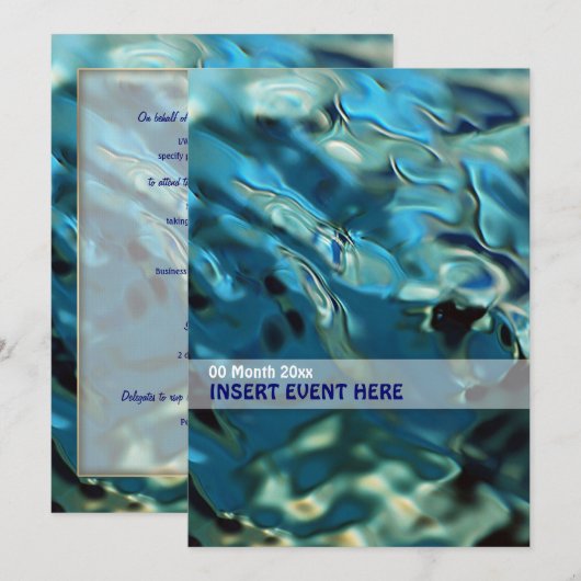 Waterenergiebedrijf Kaart (Voorkant / Achterkant)