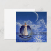 Waterengel-uitnodigingen Kaart (Voorkant / Achterkant)