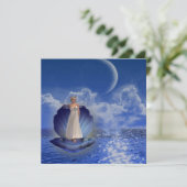 Waterengel-uitnodigingen Kaart (Staand voorkant)