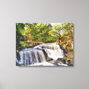 WATERFALEN CANVAS AFDRUK
