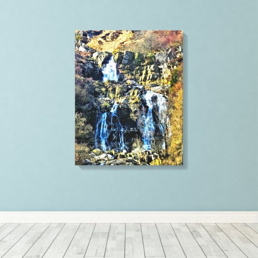 WATERFALEN CANVAS AFDRUK (Insitu (Houten vloer))