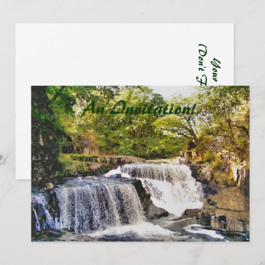 WATERFALEN KAART (Voorkant / Achterkant)