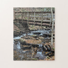 Waterfall and bridge Puzzle Legpuzzel