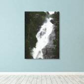 Waterfall Art Print Shannon Herfsten BC Art Canvas (Insitu (Houten vloer))