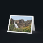 Waterfall at Domeño Viejo, Valencia, Spain Kaart<br><div class="desc">Waterfall at Domeño Viejo,  Valencia,  Spain Greeting Card. You can easily customize this product for free if you would like to add wording or change the color of the background.</div>