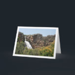Waterfall at Domeño Viejo, Valencia, Spain Kaart<br><div class="desc">Waterfall at Domeño Viejo,  Valencia,  Spain Greeting Card. You can easily customize this product for free if you would like to add wording or change the color of the background.</div>