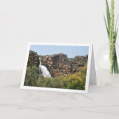 Waterfall at Domeño Viejo, Valencia, Spain Kaart (Voorkant)