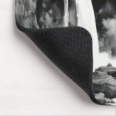 Waterfall Aziatische inkt schilderij Muismat (Hoek)