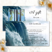 Waterfall Beauty Spa Foto Gift Certificate Kaart Kortingskaartje