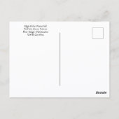 Waterfall Blue Ridge Mountains Hoge Herfsten Herfs Briefkaart (Achterkant)