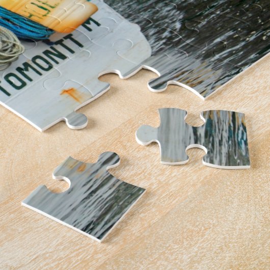 Waterfall & boat 30-pc legpuzzel (Zijkant)