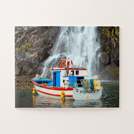 Waterfall & boat 30-pc legpuzzel (Horizontaal)