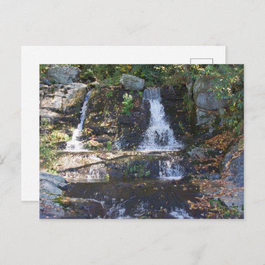 Waterfall Bobby McLean Memorial Park NC Briefkaart (Voorkant / Achterkant)