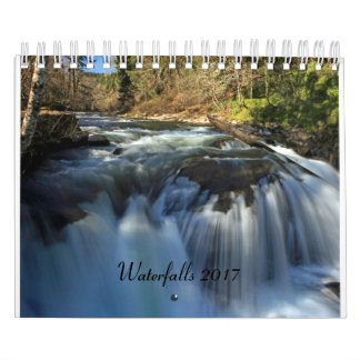 Waterfall Calendar 2017 - 2 pagina's klein Kalender