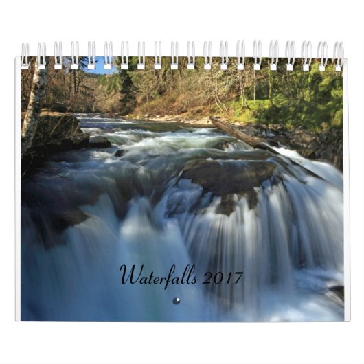 Waterfall Calendar 2017 - 2 pagina's klein Kalender (Hoes)