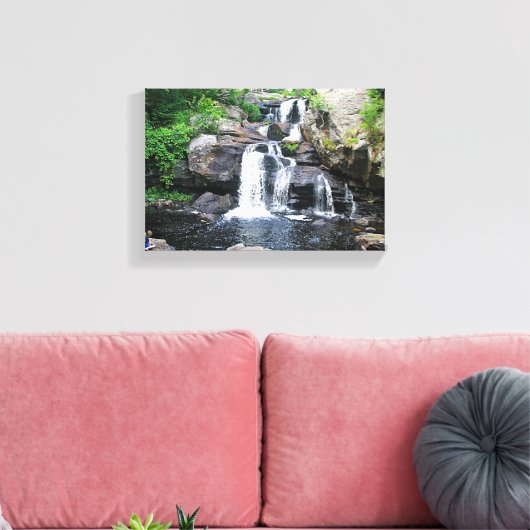 Waterfall Canvas Afdruk (Insitu (Woonkamer))