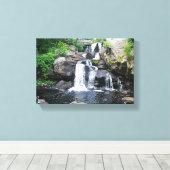 Waterfall Canvas Afdruk (Insitu (Houten vloer))