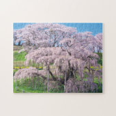 waterfall cherry blossom tree legpuzzel (Horizontaal)