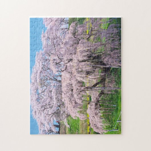waterfall cherry blossom tree legpuzzel (Verticaal)