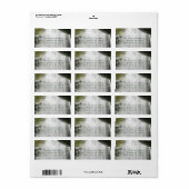 Waterfall Country Outdoor Weddenschap Etiket (Full Sheet)