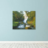 Waterfall, eiland Skye, Schotland Canvas Afdruk (Insitu (Houten vloer))