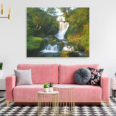 Waterfall, eiland Skye, Schotland Canvas Afdruk (Insitu (Woonkamer))