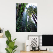 Waterfall en Cliff Poster (Thuiskantoor)