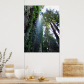 Waterfall en Cliff Poster (Keuken)