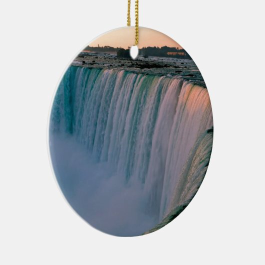 Waterfall Falling Love Niagara Ontario Canada Keramisch Ornament (Rechts)