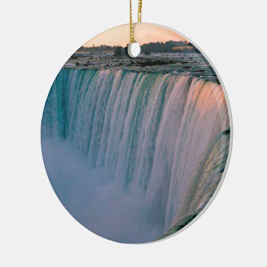 Waterfall Falling Love Niagara Ontario Canada Keramisch Ornament (Links)
