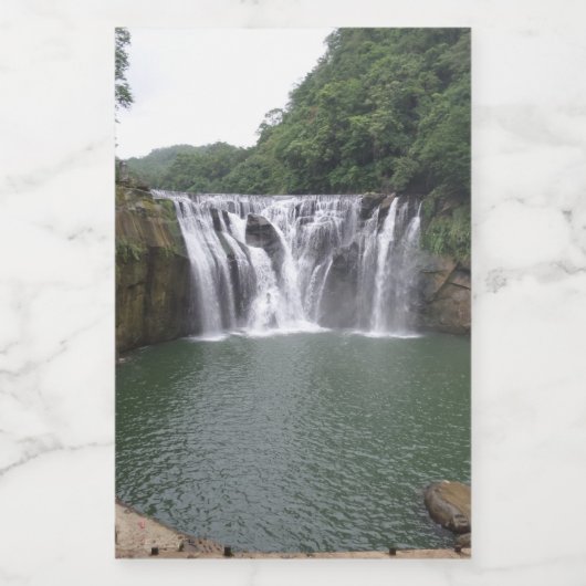 Waterfall Food Container Label Voedselcontainer Etiket (Enkel label)