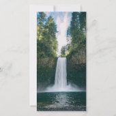 Waterfall Forest Photo Prayer Memorial Bladwijzer (Voorkant)