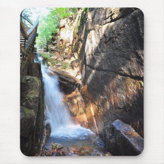 Waterfall Franconia Notch State Park NH Mousepad Muismat (Voorkant)