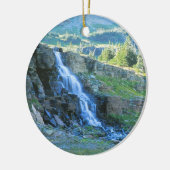 Waterfall Glacier Park Keramisch Ornament (Links)