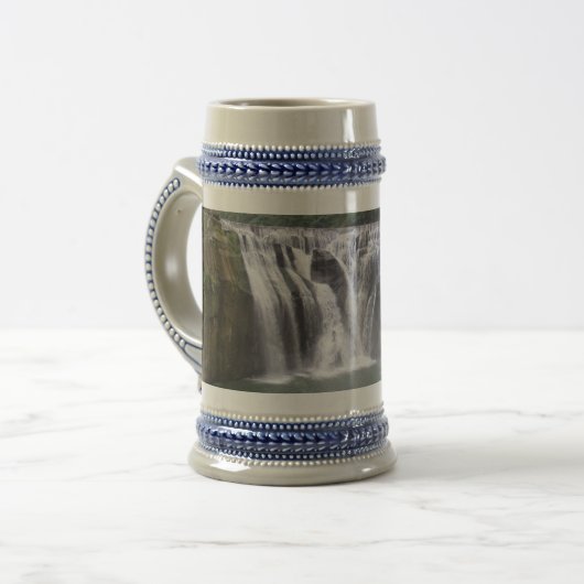 Waterfall Grey/Blue 22 oz Stein Bierpul (Voorkant links)