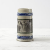 Waterfall Grey/Blue 22 oz Stein Bierpul (Center)