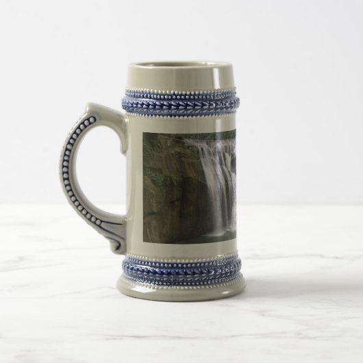 Waterfall Grey/Blue 22 oz Stein Bierpul (Links)