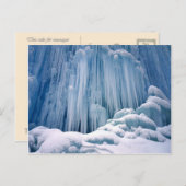 Waterfall Haute Jurs, Frankrijk, bevroren Briefkaart (Voorkant / Achterkant)