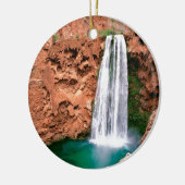 Waterfall Havasupai Mooni Grand Canyon Arizona Keramisch Ornament (Links)