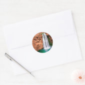 Waterfall Havasupai Mooni Grand Canyon Arizona Ronde Sticker (Envelop)